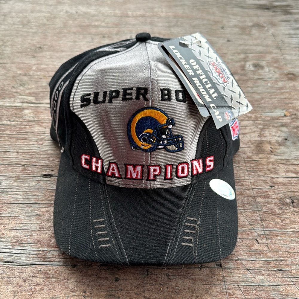 Vintage St Louis Rams Superbowl Champions Hat / New / Puma / NFL